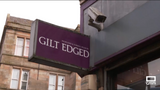 Gile Edged Sign-Mens Formal and Highlandwear Rental