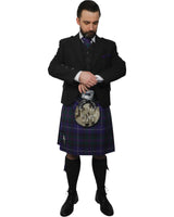 Charcoal Tweed Jacket & Spirit of Bannockburn Kilt Hire Package for men. Ideal for weddings, proms, or Highlandwear events.