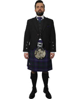 Charcoal Tweed Jacket & Spirit of Bannockburn Kilt Hire Package for men. Ideal for weddings, proms, or Highlandwear events.