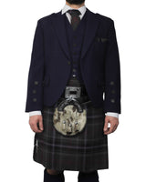 Navy Tweed Jacket & Scottish Spirit Kilt Hire Package for men. Ideal for weddings, proms, or Highlandwear events.
