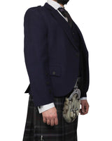 Navy Tweed Jacket & Scottish Spirit Kilt Hire Package for men. Ideal for weddings, proms, or Highlandwear events.
