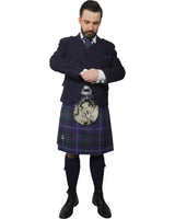 Navy Tweed Jacket & Spirit of Bannockburn Kilt Hire Package for men. Ideal for weddings, proms, or Highlandwear events.