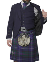 Navy Tweed Jacket & Spirit of Bannockburn Kilt Hire Package for men. Ideal for weddings, proms, or Highlandwear events.