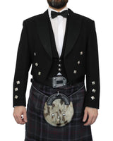 Prince Charlie Jacket & Scottish Spirit Kilt Hire Package for men. Ideal for weddings, proms, or Highlandwear events.