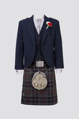 Navy Tweed Jacket & Scottish Spirit Kilt Hire Package for men. Ideal for weddings, proms, or Highlandwear events.