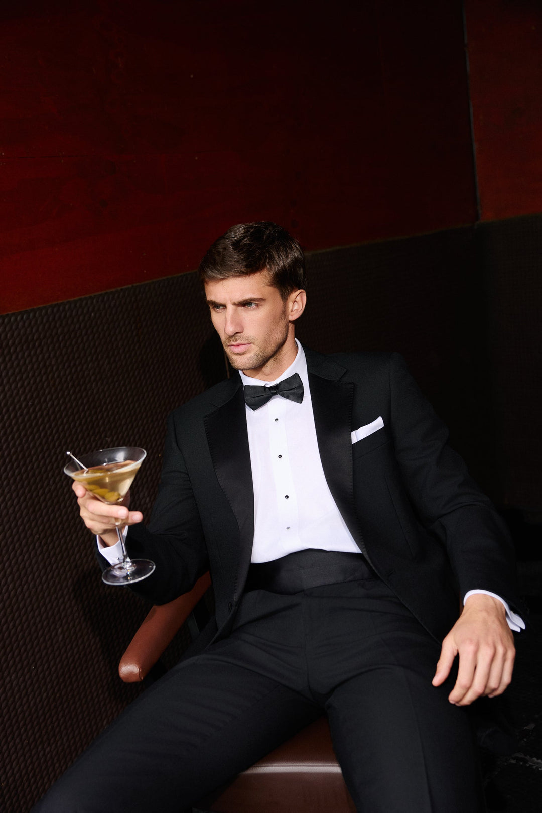 Formal Cart Black Slim Fit Dinner Suit Hire – FP Mens Formalwear – ACS Rental