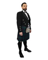 Prince Charlie Jacket & Black Watch Kilt Hire Package for men. Ideal for weddings, proms, or Highlandwear events. 