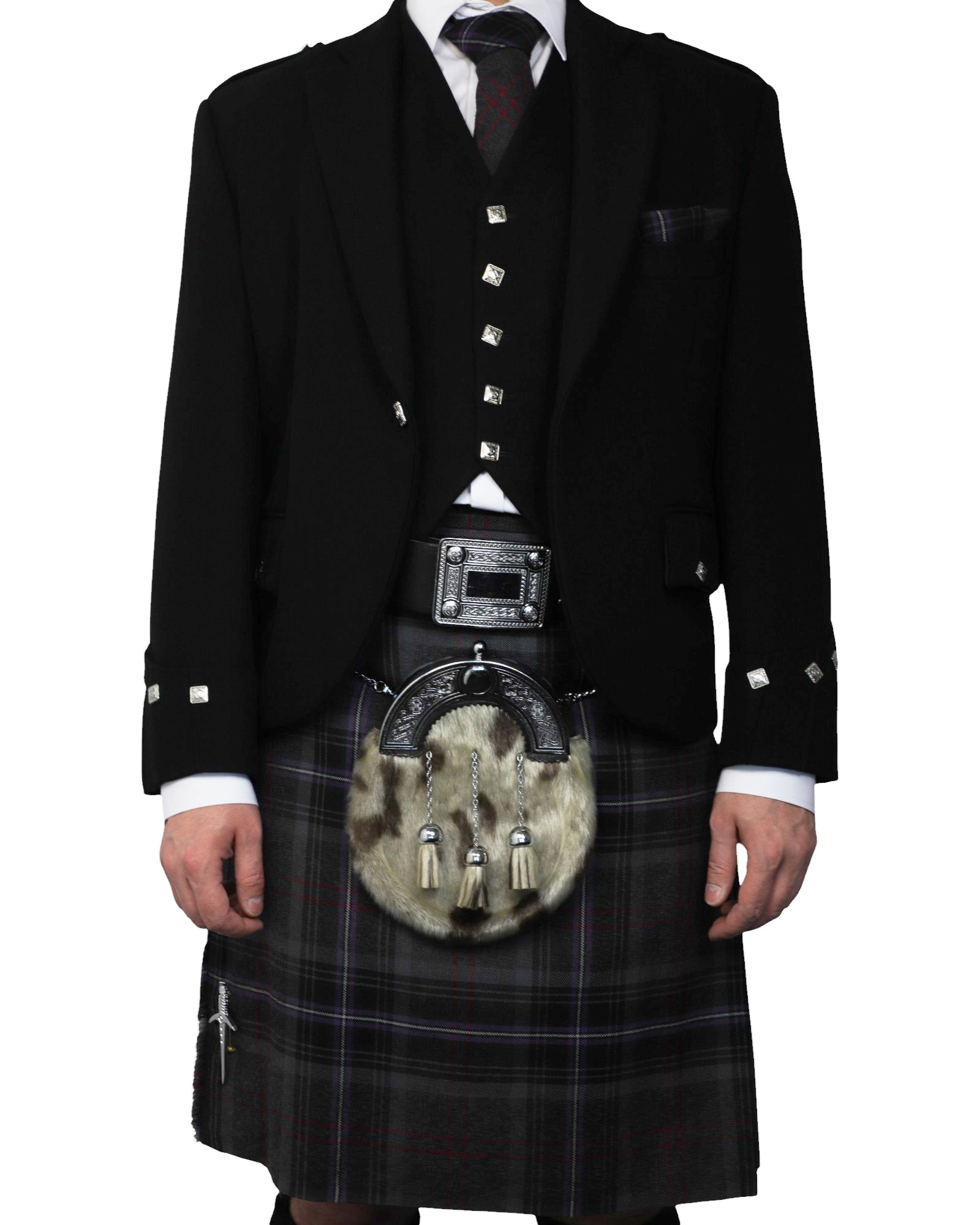 Argyll Jacket & Scottish Spirit Kilt Hire Package for men. Ideal for weddings, proms, or Highlandwear events. 