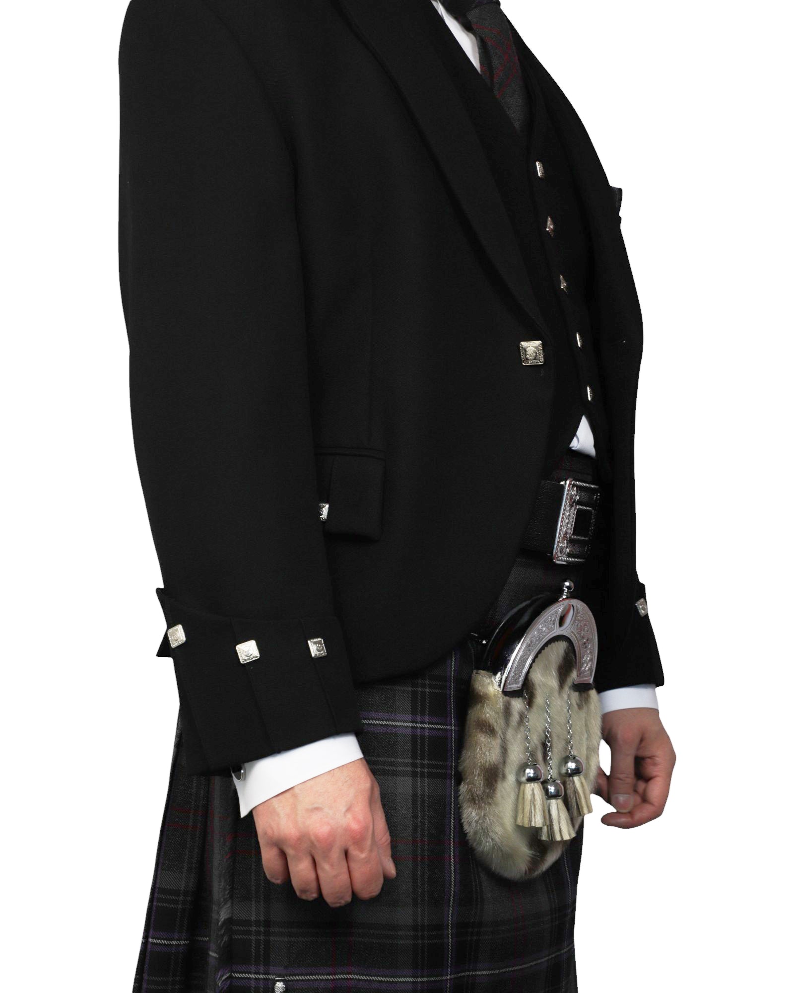 Argyll Jacket & Scottish Spirit Kilt Hire Package for men. Ideal for weddings, proms, or Highlandwear events. 