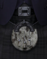 Navy Tweed Jacket & Grey Spirit Kilt Hire Package for men. Ideal for weddings, proms, or Highlandwear events.