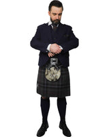 Navy Tweed Jacket & Scottish Spirit Kilt Hire Package for men. Ideal for weddings, proms, or Highlandwear events.
