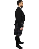 Prince Charlie Jacket & Scottish Spirit Kilt Hire Package for men. Ideal for weddings, proms, or Highlandwear events. 
