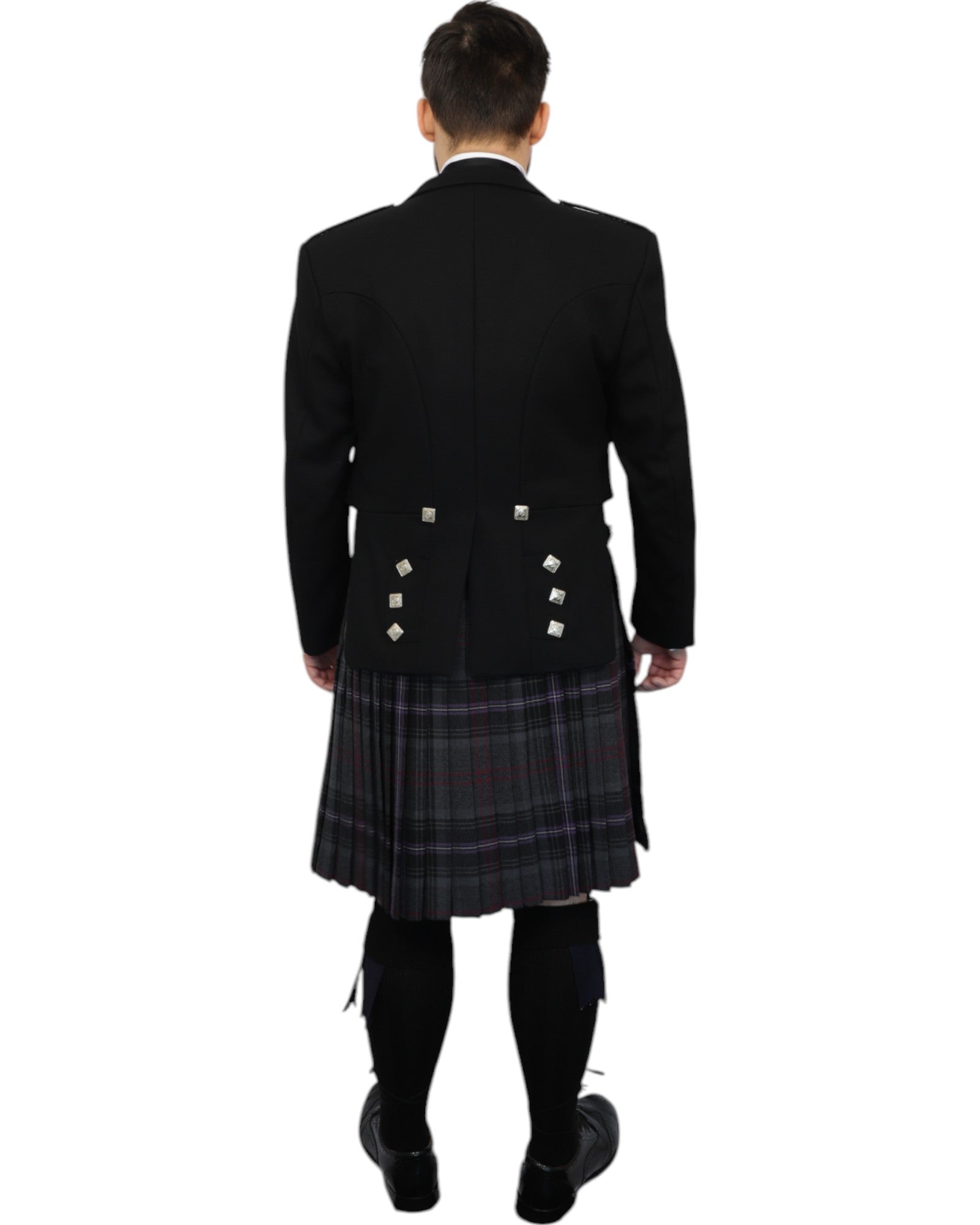 Prince Charlie Jacket & Scottish Spirit Kilt Hire Package for men. Ideal for weddings, proms, or Highlandwear events. 