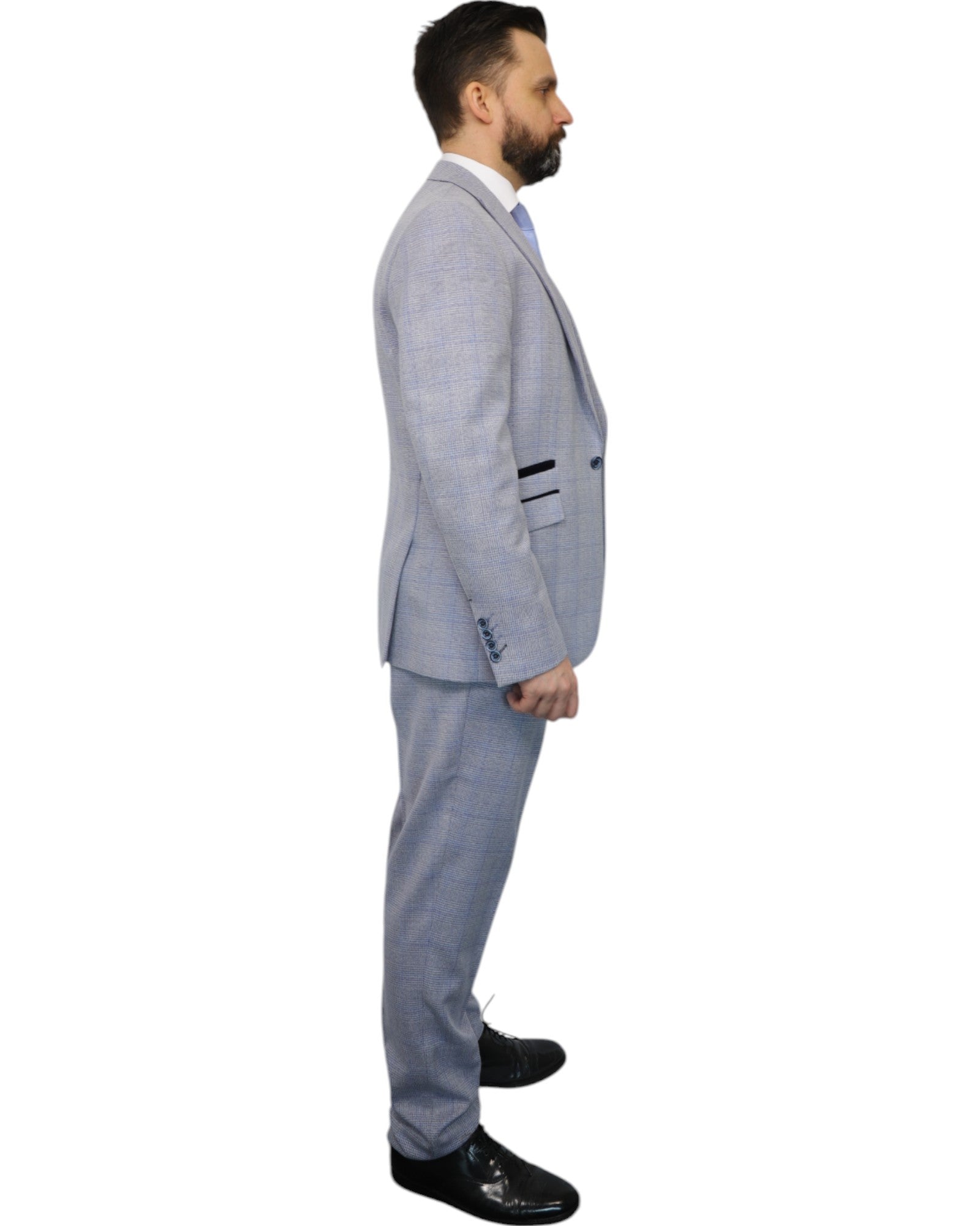 Sky Blue Cavani Suit for men. Ideal for weddings, proms, or Formalwear Hire. 