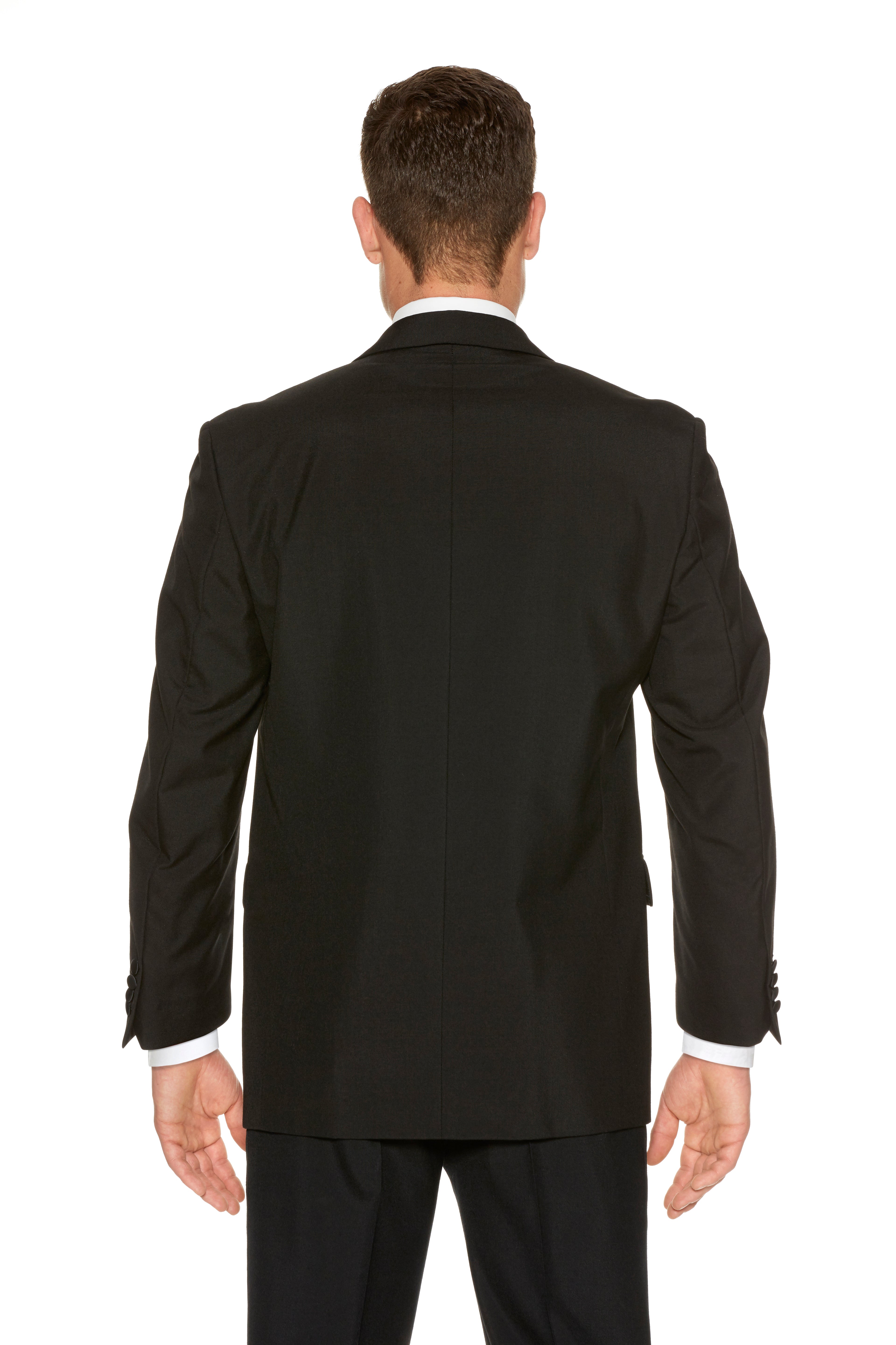 Black Dinner Suit for men. Ideal for weddings, proms, or Formalwear events. 