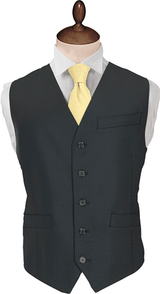 Slim Fit Black Suit Waistcoat