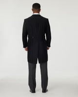 Black Tailcoat, Pink Waistcoat & Grey Stripe Trousers Hire Package with Top Hat
