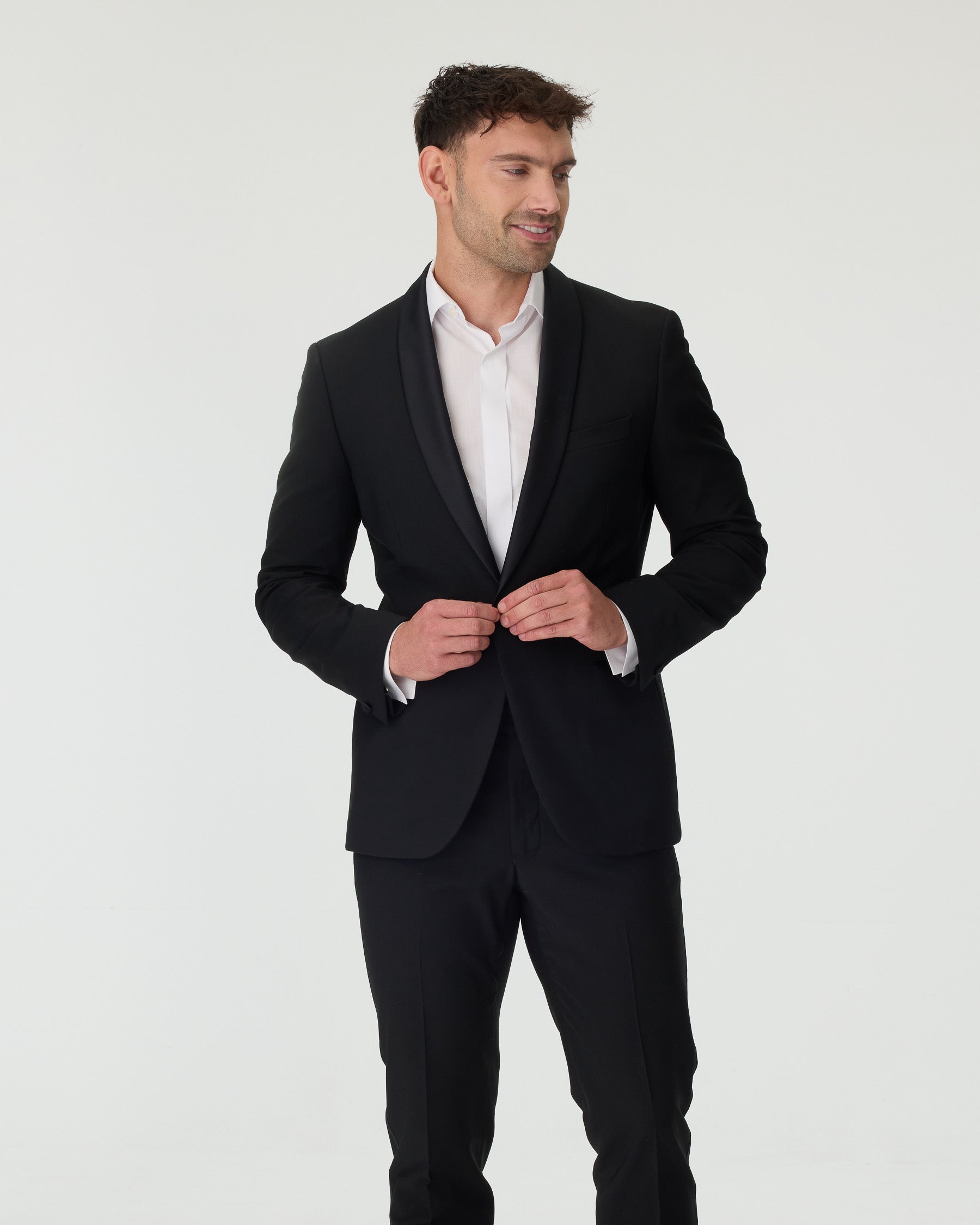 Black Slim Fit 2-Piece Tuxedo Suit