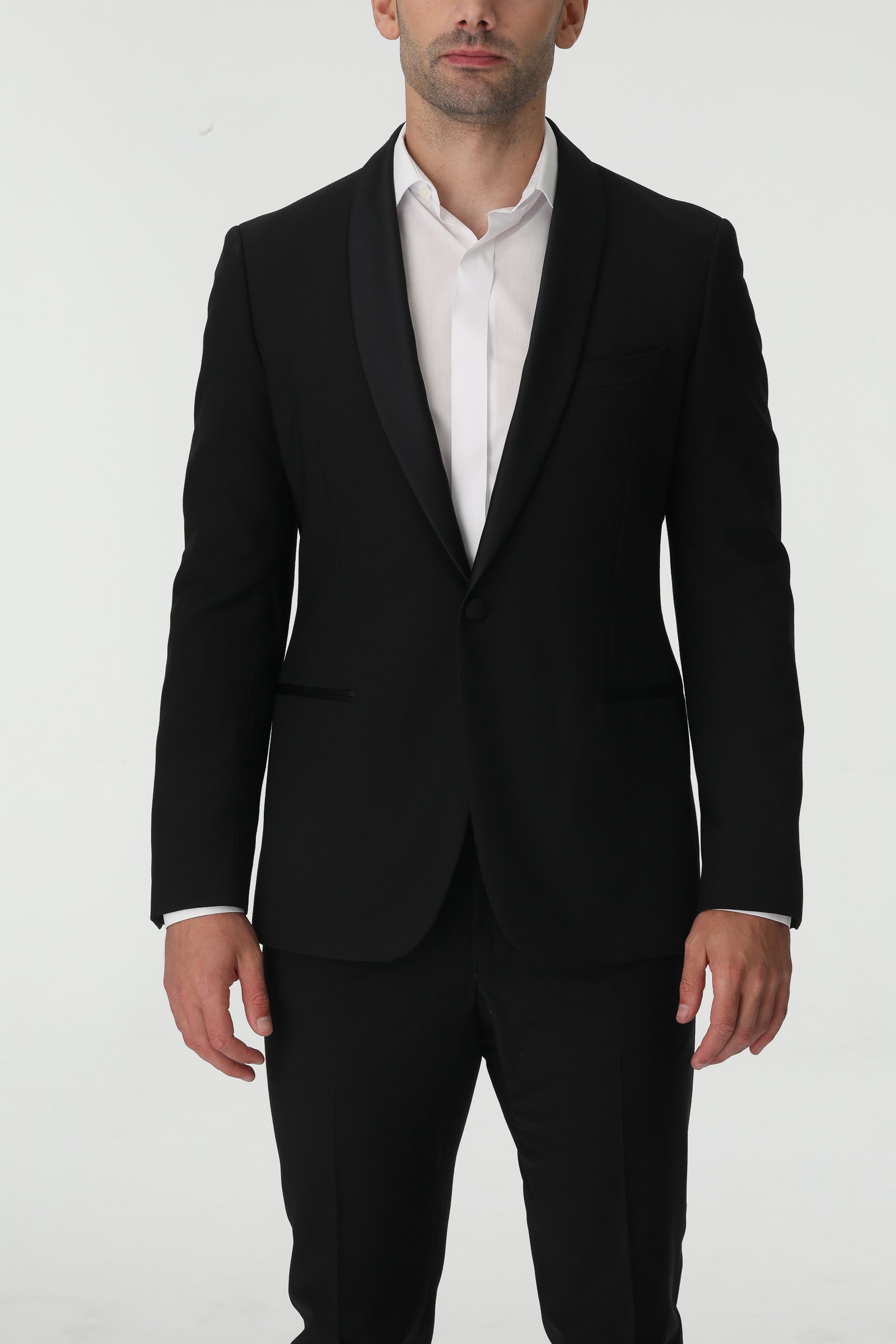 Black Slim Fit 2-Piece Tuxedo Suit