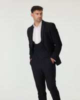 Black Slim Fit 3-Piece Tuxedo Suit
