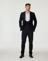 Black Slim Fit 3-Piece Tuxedo Suit