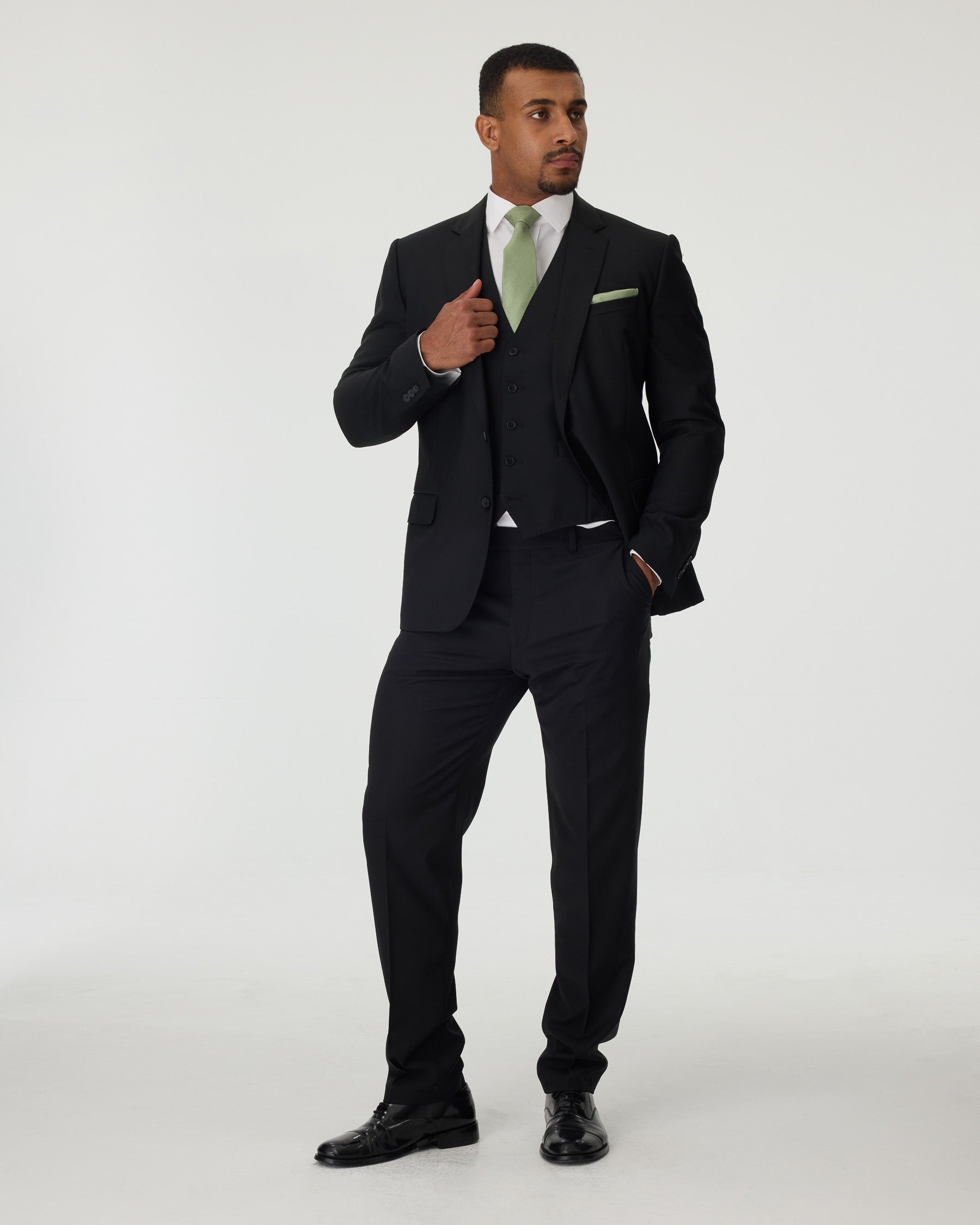 Black Slim Fit Suit Hire Package