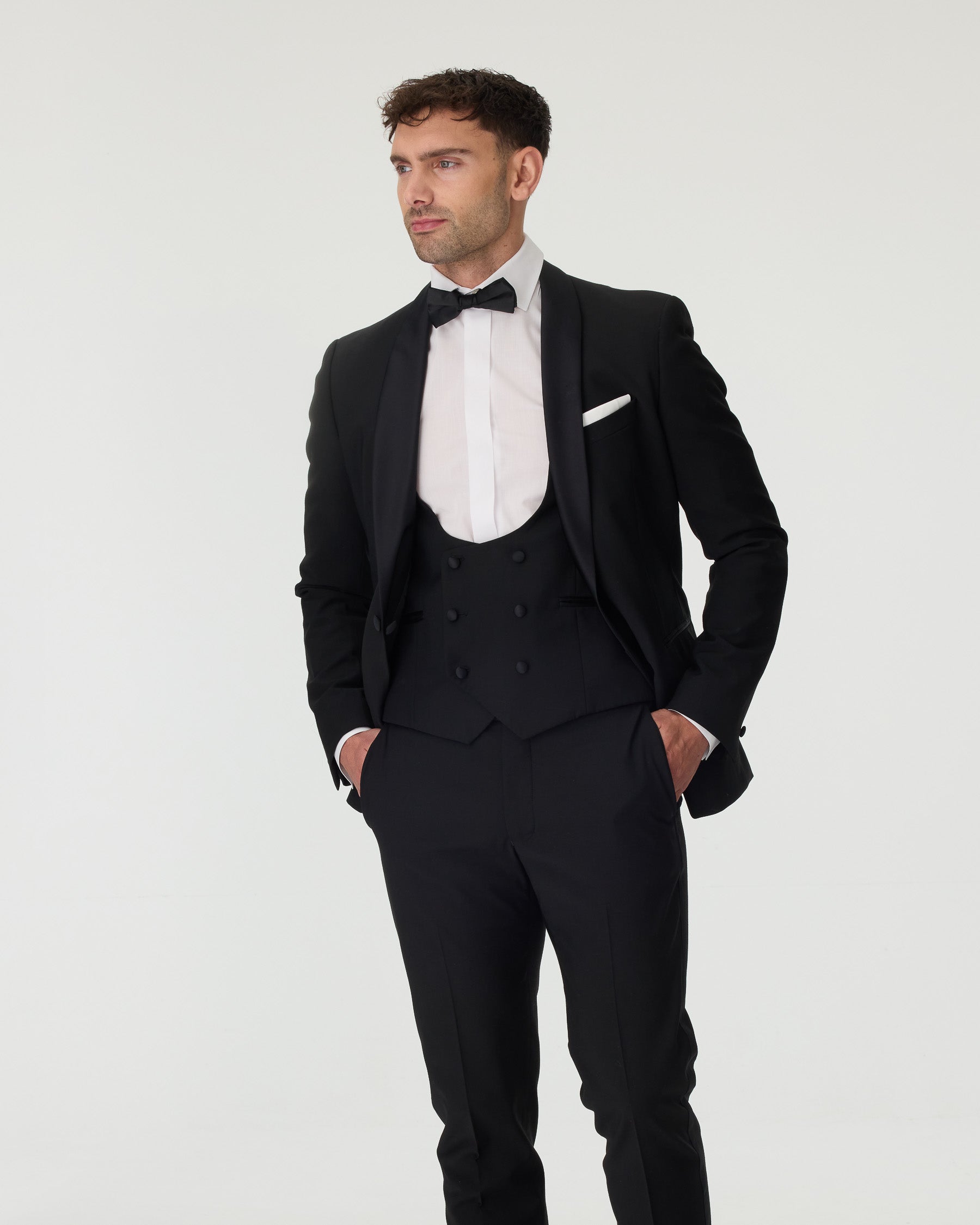 Black Slim Fit Tuxedo Hire Package