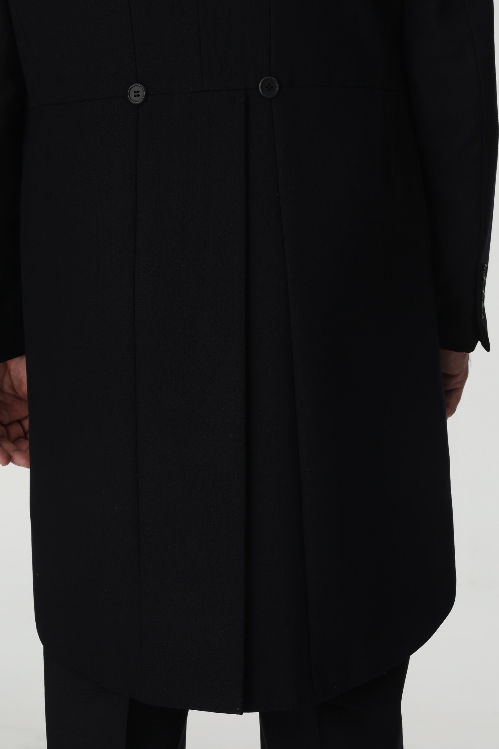 Black Tailcoat, Green Waistcoat & Grey Stripe Trousers Hire Package with Top Hat