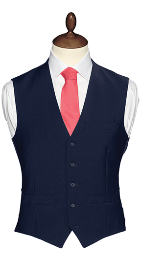 Slim Fit Blue Suit Waistcoat