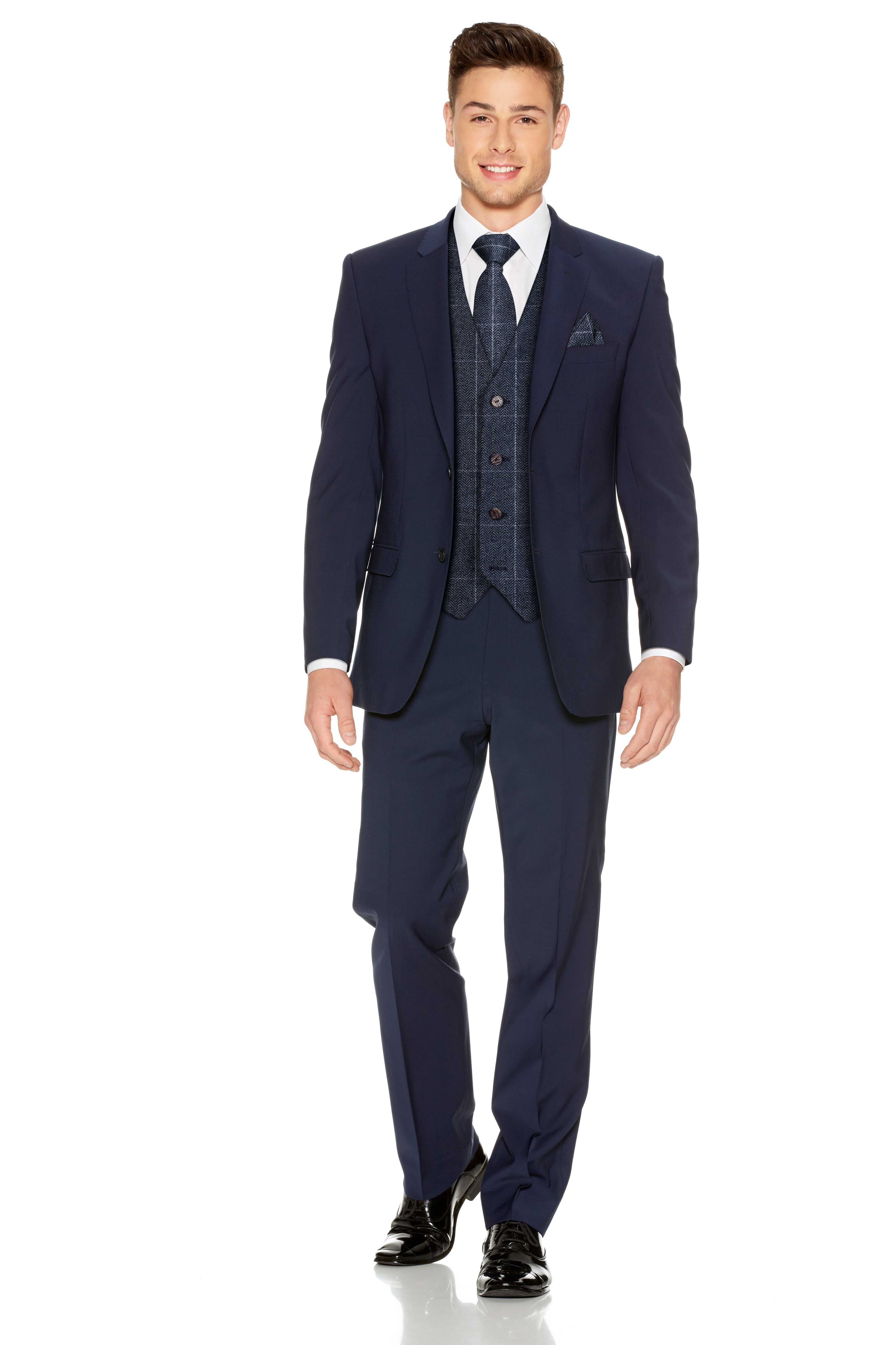 Blue Slim Fit Suit for men. Ideal for weddings, proms, or Formalwear Hire. 