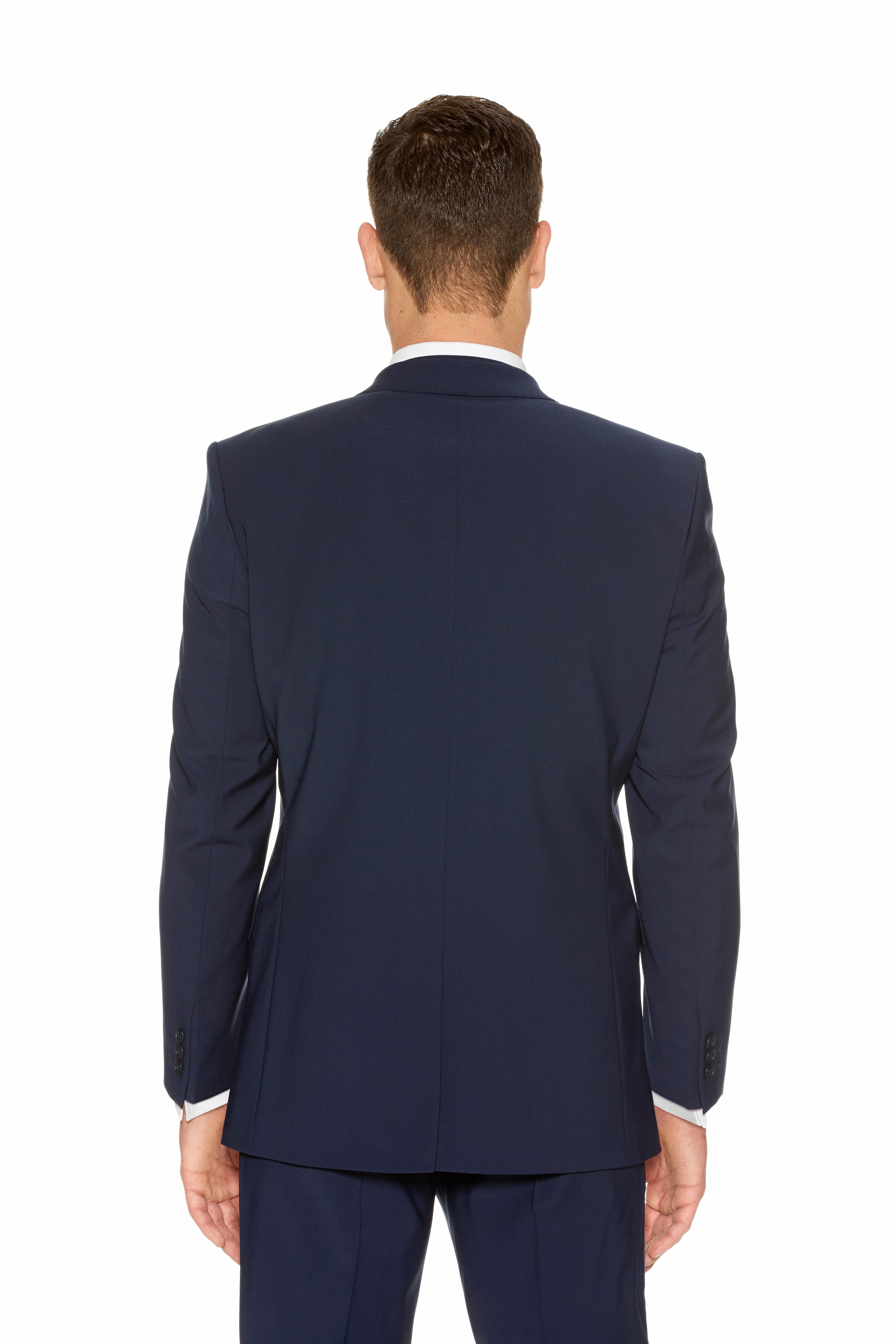 Blue Slim Fit Suit for men. Ideal for weddings, proms, or Formalwear Hire. 