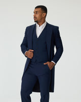 Blue Slim Fit 3-Piece Tailcoat Suit