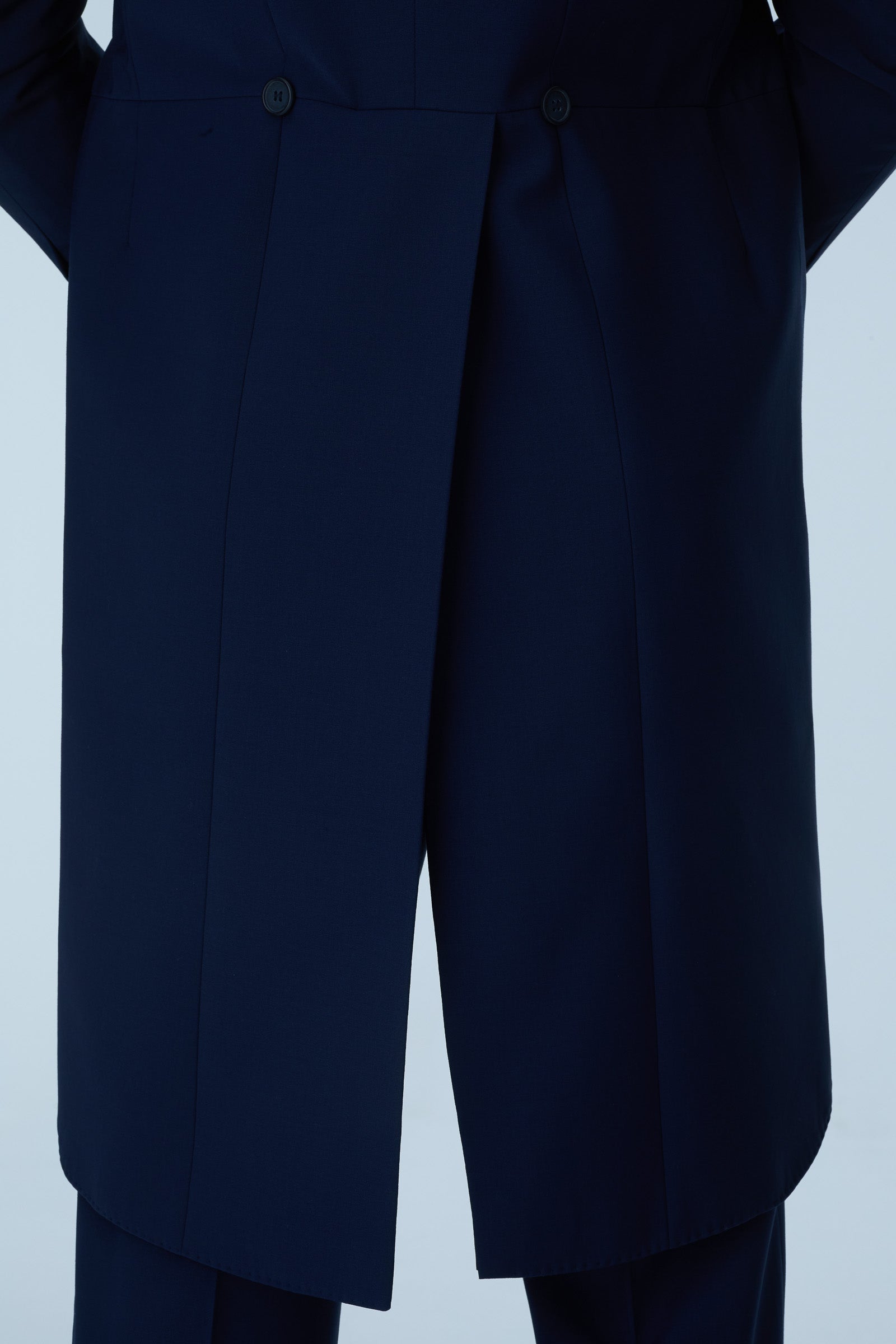 Blue Slim Fit Tailcoat