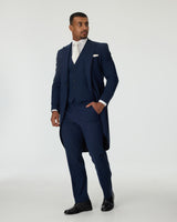 Blue Slim Fit Tailcoat