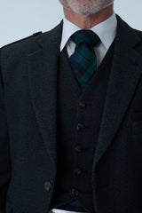 Charcoal Tweed Jacket & Black Watch Kilt Hire Package