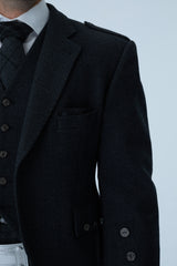 Charcoal Tweed Jacket & Grey Spirit Kilt Hire Package