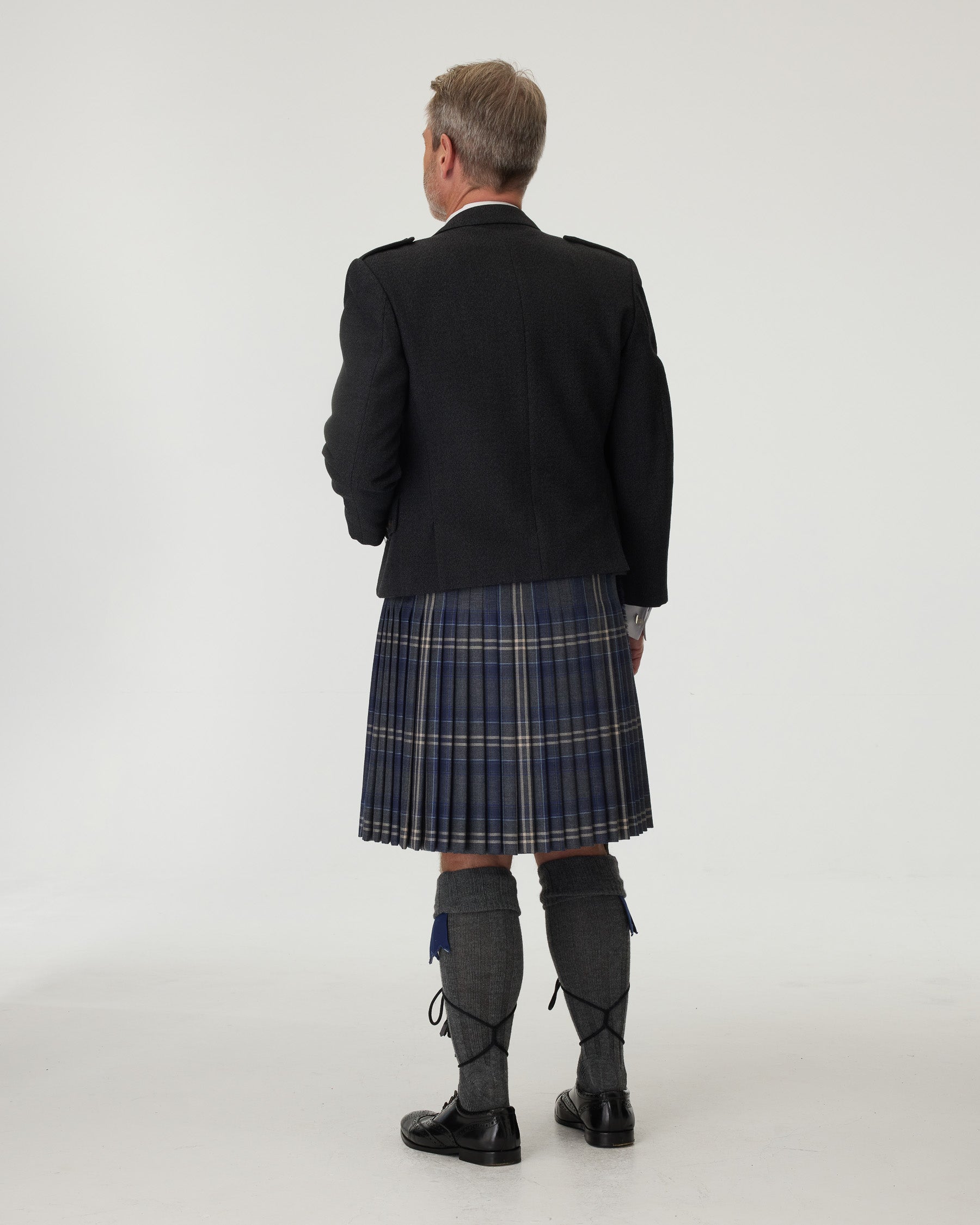 Charcoal Tweed Jacket & Highland Storm Kilt Hire Package
