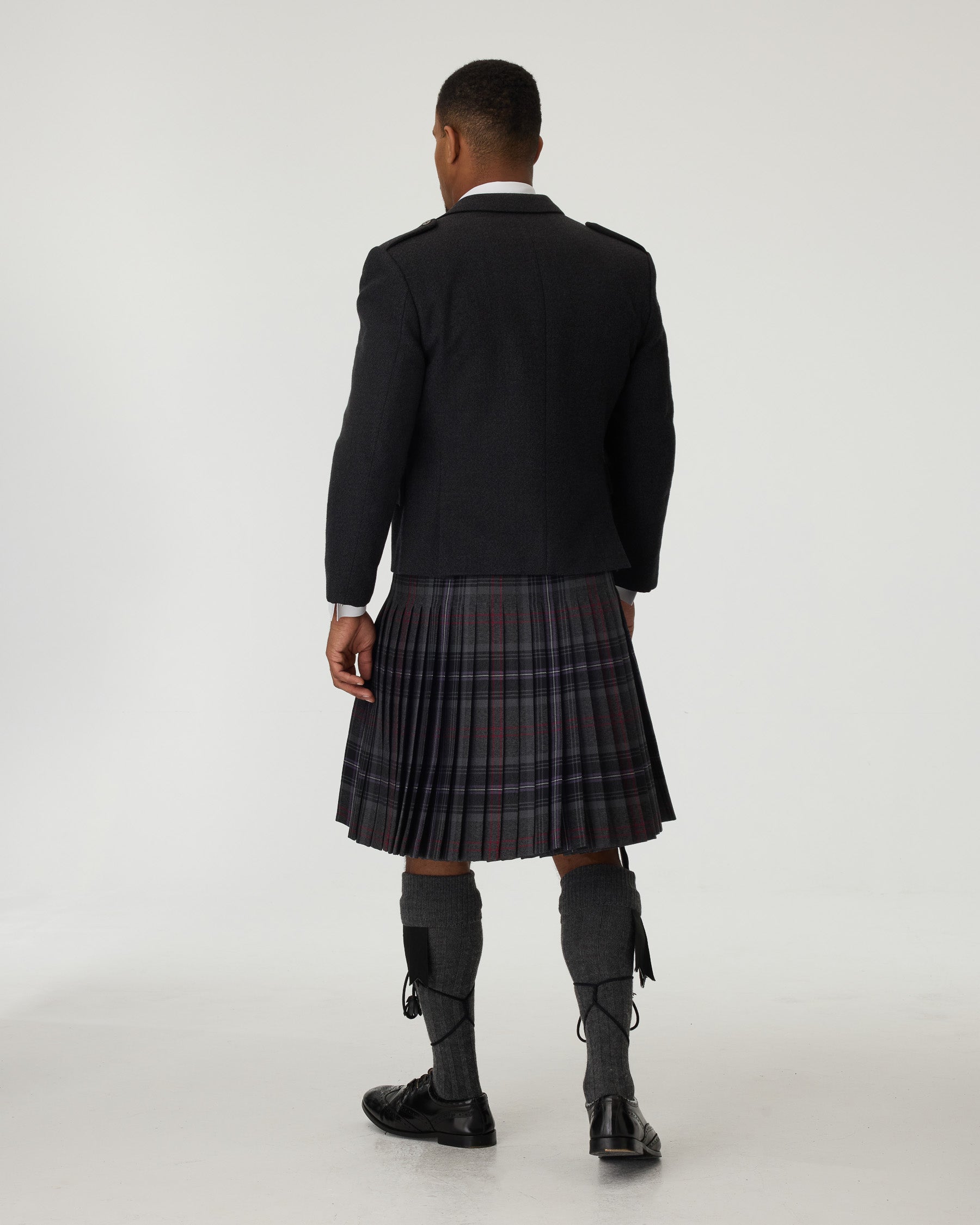 Charcoal Tweed Jacket & Scottish Spirit Kilt Hire Package