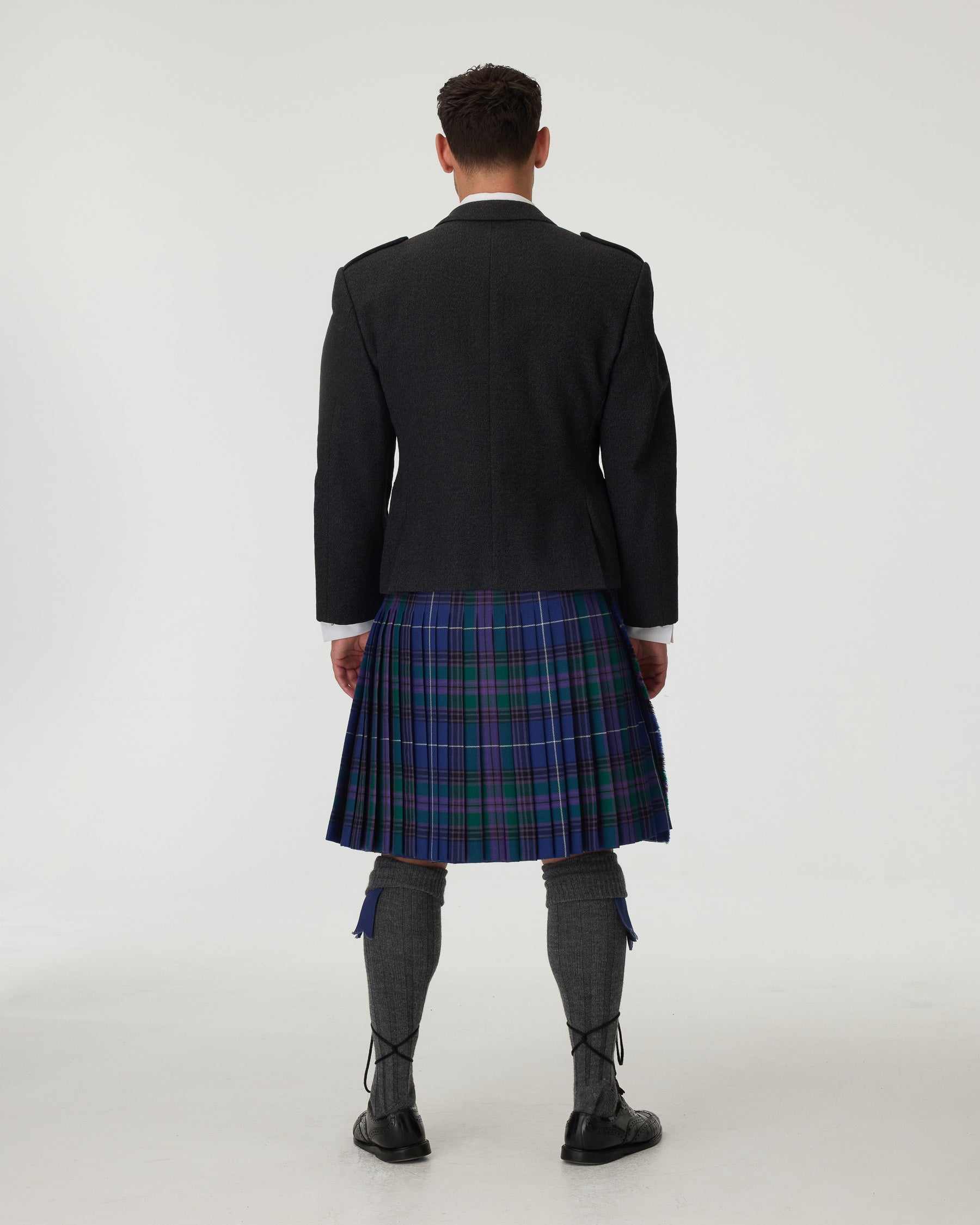 Charcoal Tweed Jacket & Spirit of Bannockburn Kilt Hire Package