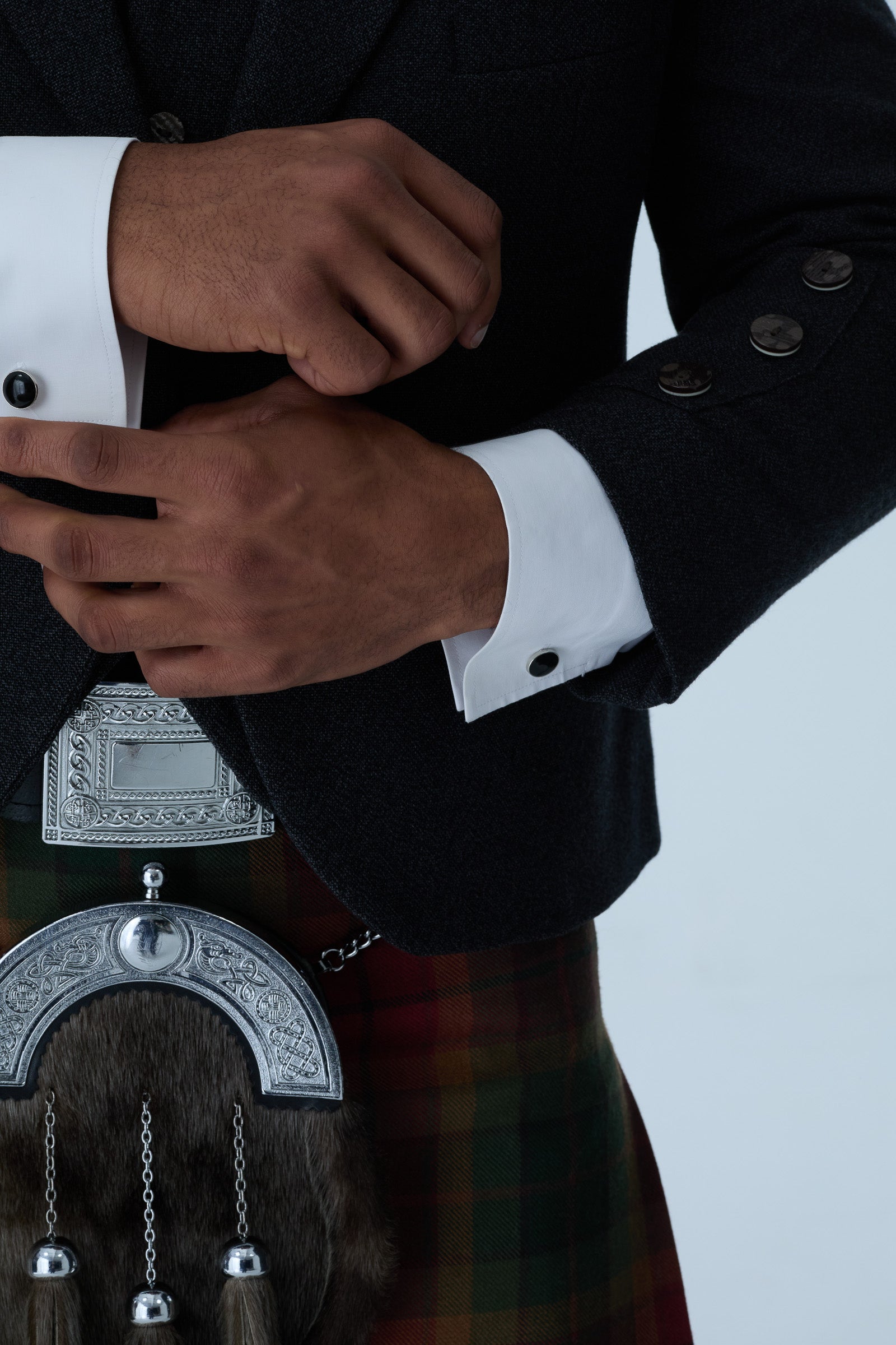 Charcoal Tweed Jacket & Copper Haze Kilt Hire Package