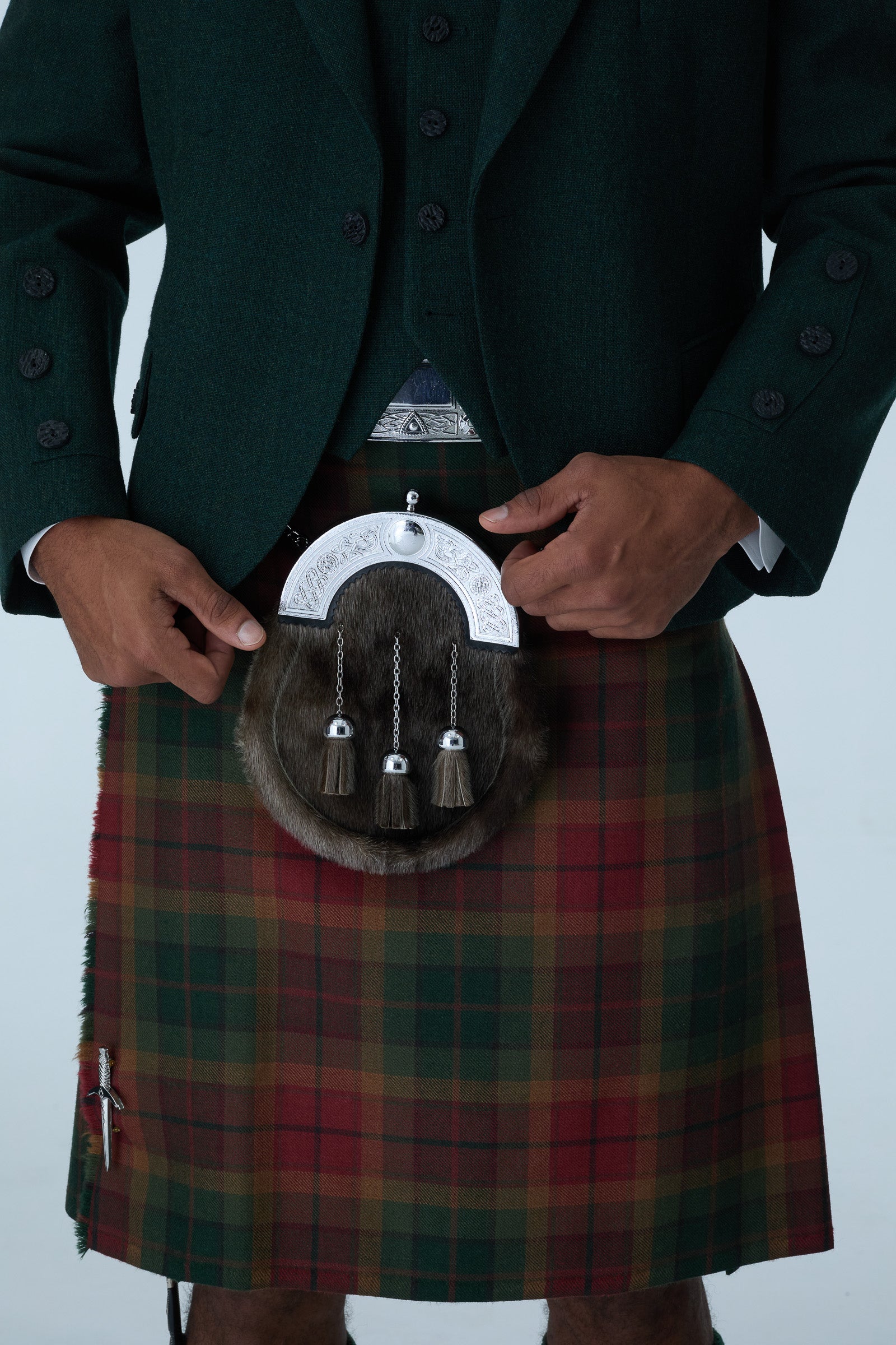 Green Tweed Jacket & Copper Haze Kilt Hire Package