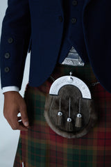 Navy Tweed Jacket & Copper Haze Kilt Hire Package