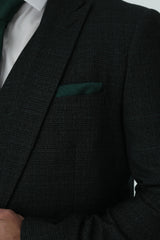 Dark Green Cavani Slim Fit 3-Piece Suit