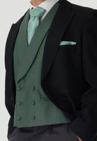Green Double Breasted Waistcoat
