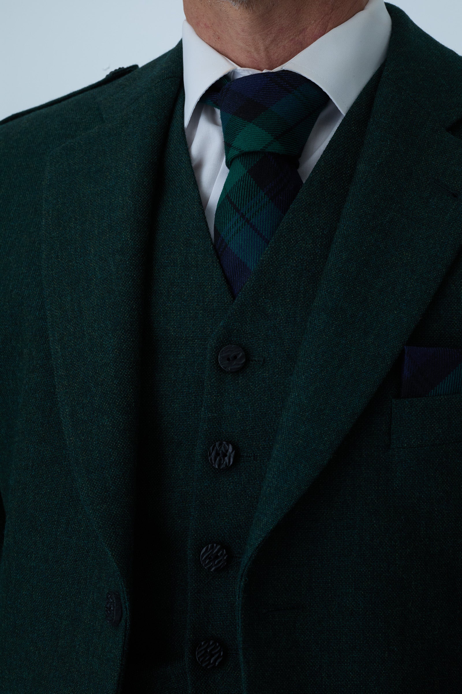 Green Tweed Jacket & Black Watch Kilt Hire Package