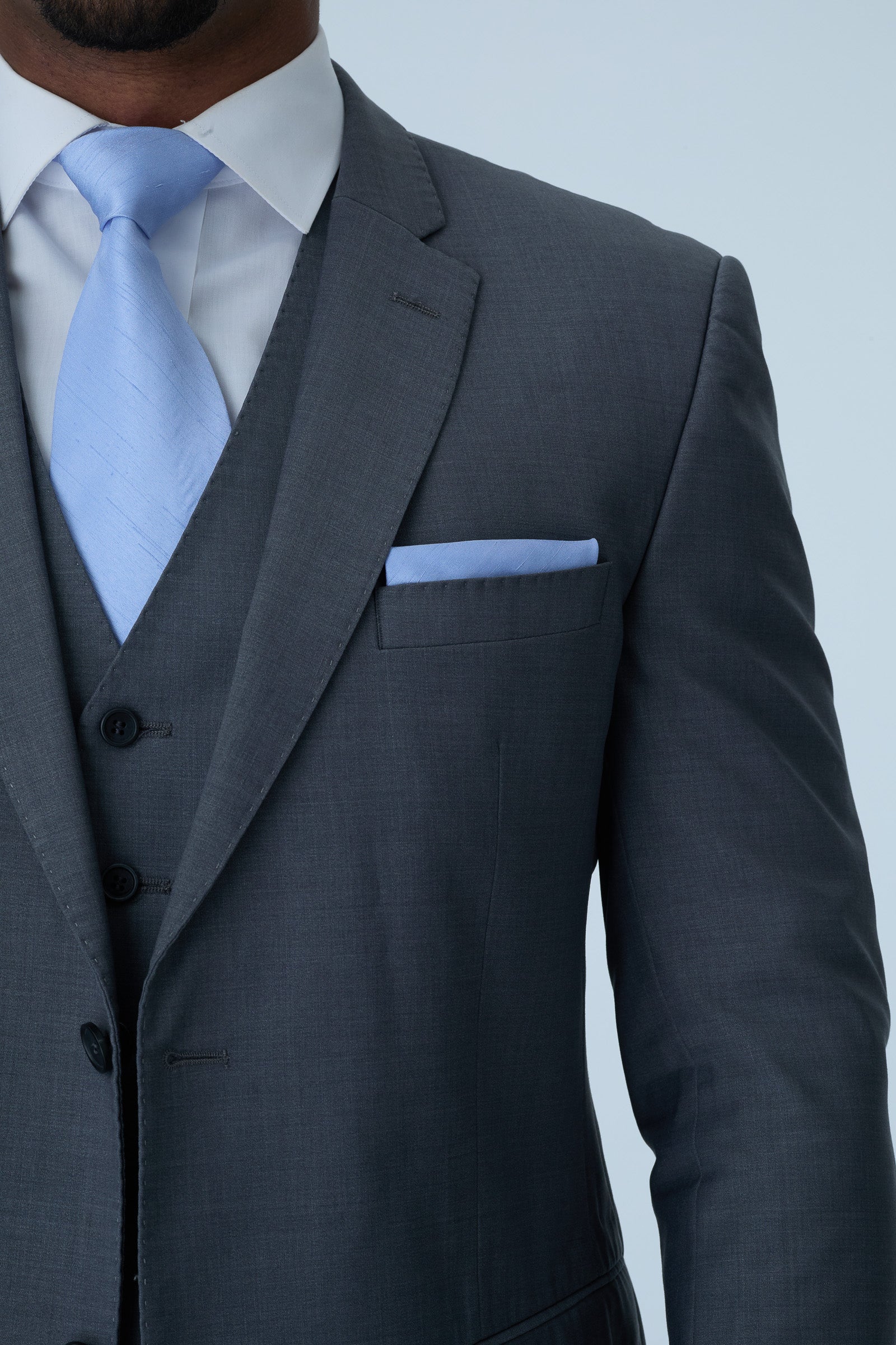 Grey Slim Fit Suit Hire Package