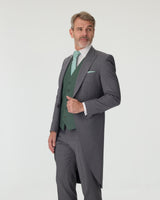 Grey Slim Fit Tailcoat
