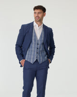 Italian Blue Slim Fit 3-Piece Suit