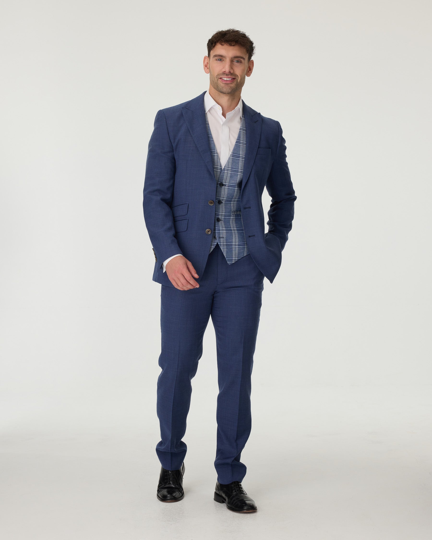 Italian Blue Slim Fit 3-Piece Suit