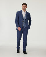 Italian Blue Slim Fit 3-Piece Suit